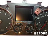 REPAIR SERVICE for PORSCHE CAYENNE TOUAREG INSTRUMENT SPEEDOMETER CLUSTER DARK COLOR LCD DISPLAY 2004 - 2010
