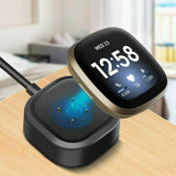 USB Charging Dock Station 3ft Cable Cord Charger for Fitbit Versa 3 / Sense