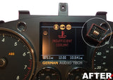 REPAIR SERVICE for PORSCHE CAYENNE TOUAREG INSTRUMENT SPEEDOMETER CLUSTER DARK COLOR LCD DISPLAY 2004 - 2010