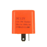 2-Pin 12V Electronic LED Flasher Relay Fix Turn Signal Bulbs Hyper Flash Issue