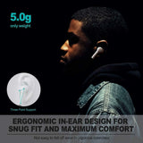 Bluetooth Earphones 5.2 Wireless Earbuds IPX7 Waterproof LED Noise Cancelation for iPhone Android