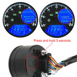 LCD Digital Motorcycle Speedometer Tachometer Cafe Racer moto Odometer 12000RPM