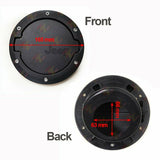 Black Billet Engine Oil Filler Cap Fuel Gas Tank Cover for Jeep Wrangler 2007-2017 2DR 4DR