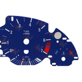 Gauge Face Overlay Blue Color for BMW E53 X5 E38 740i E39 540i Instrument Cluster 320KM/H