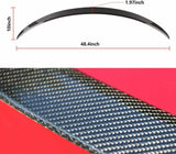 Premium Gloss Carbon Fiber Rear Trunk Lip Kit for Tesla Model 3 Spoiler Wing Performance