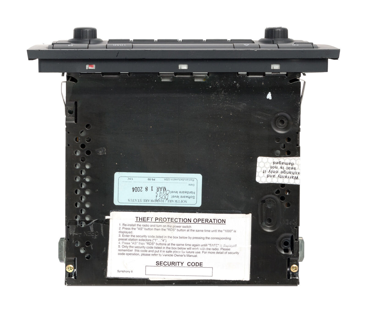 Symphony Radio CD Player Cassette Player for 20042008 Audi A4 AM FM R