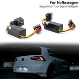 Set of Dynamic Turn Signal Indicator LED Tail Light Adapter Harness for Euro Spec 2012-2020 Volkswagen VW Golf MK7