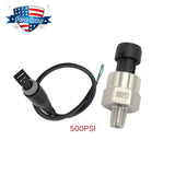 1/8 NPT Thread Pressure Transducer Sensor 500 PSI for Oil Fuel Water Air – product image