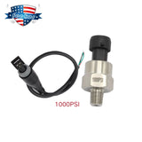1/8 NPT Thread Stainless Steel Pressure Transmitter 1000 PSI for Fuel Water Air – product image