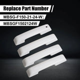 1 Set Crew Cab Door Handle Bowl Covers WHITE for 2021-2025 Ford F150 F250 F350 – product image 3