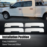 1 Set Crew Cab Door Handle Bowl Covers WHITE for 2021-2025 Ford F150 F250 F350 – product image 6