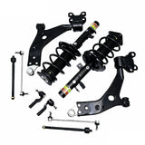 10-Piece Front Strut, Control Arm and Tie Rod Kit for 2013-2019 Ford Escape
