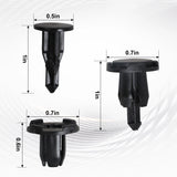 100x Bumper Engine Cover Fender Clips Push Type Fastener for Subaru Impreza – product image