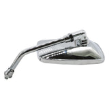 10mm Universal Motorcycle Rectangle Rear View Side Mirrors Chrome for Honda 377487630617 – product image 4