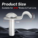 12x 3/16" Stainless Steel Clamps & Hexagonal Socket & Self-Tapping Screws & Nuts – product image 2