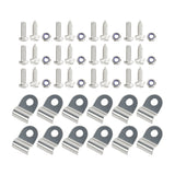 12x 3/16" Stainless Steel Clamps Screws & Nuts for Street Rod Truck Dune Buggy – product image 2