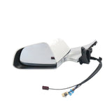Tesla Model 3 2017 2018 2019-2023 White Left Driver Mirror Heated Memory 1592031-99-F - view 1