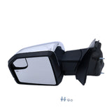 15-20 Ford F-150 Pair Side Mirrors Chrome Power Heated Signal Puddle Sensor FL3Z17682RDPTM-PFM/FL3Z17683RDPTM-PFM - product view 1