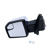 15-20 Ford F-150 Pair Side Mirrors Chrome Power Heated Signal Puddle Sensor FL3Z17682RDPTM-PFM/FL3Z17683RDPTM-PFM - product view 8