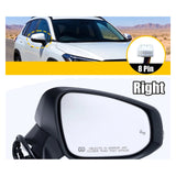 White Mirrors Right Side W/Heated+Blind Spot Fits Toyota Corolla Cross 2022-2025 - product view 1