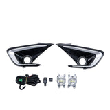 Left and Right Side LED Fog Lights Bezels with Switch For 23-25 Toyota Corolla Hatchback FL1732 - product view 2