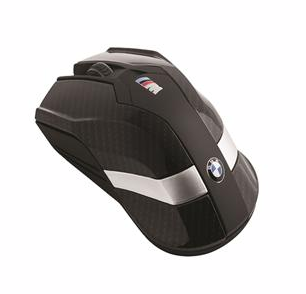 Genuine BMW ///M CARBON FIBER WIRELESS LASER OPTICAL MOUSE for PC MAC APPLE COMPUTER