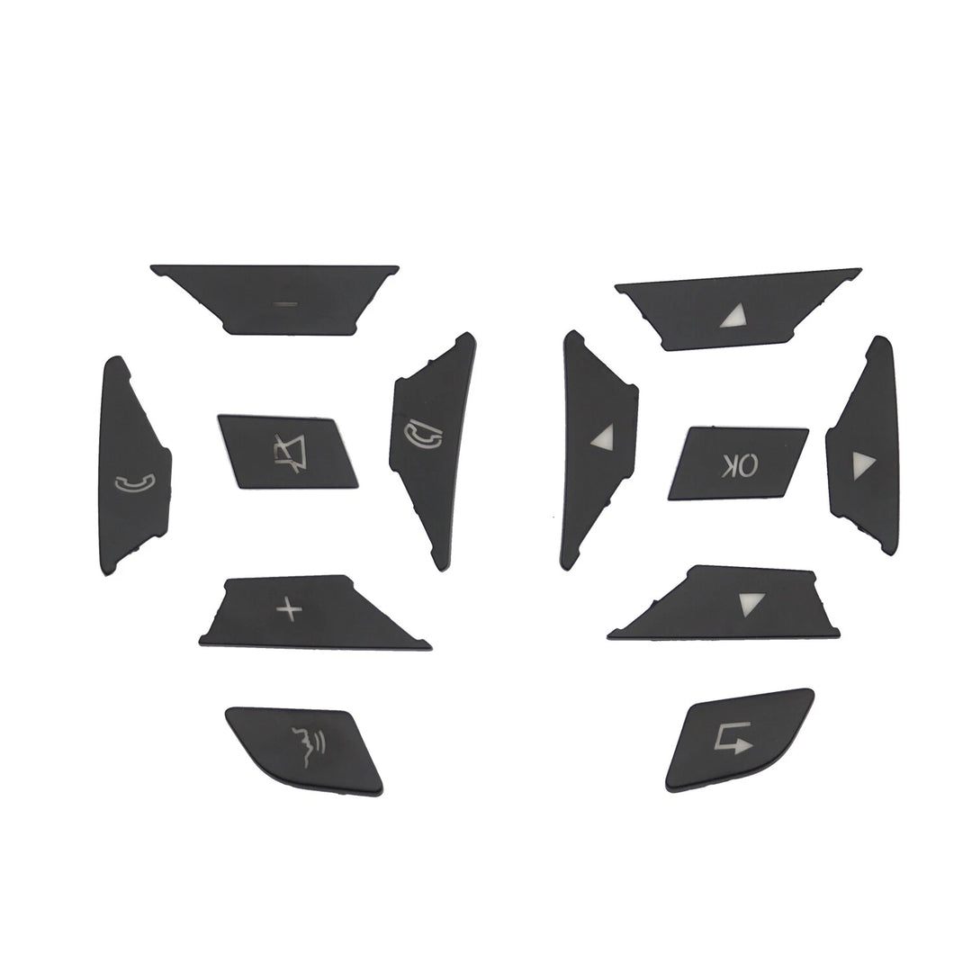 Black Steering Wheel Button Trim for 2012-2016 Mercedes-Benz E300 E350 E400