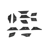 Black Steering Wheel Button Trim for 2012-2016 Mercedes-Benz E300 E350 E400