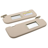 Beige Sun Visor Pair for 2011-2015 Hyundai Elantra 852103X000 852203X000