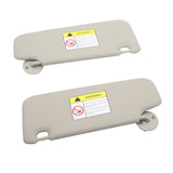 Gray Sun Visor Pair for 2011-2022 Chevrolet Sonic 1.4L 1.8L - product view 3
