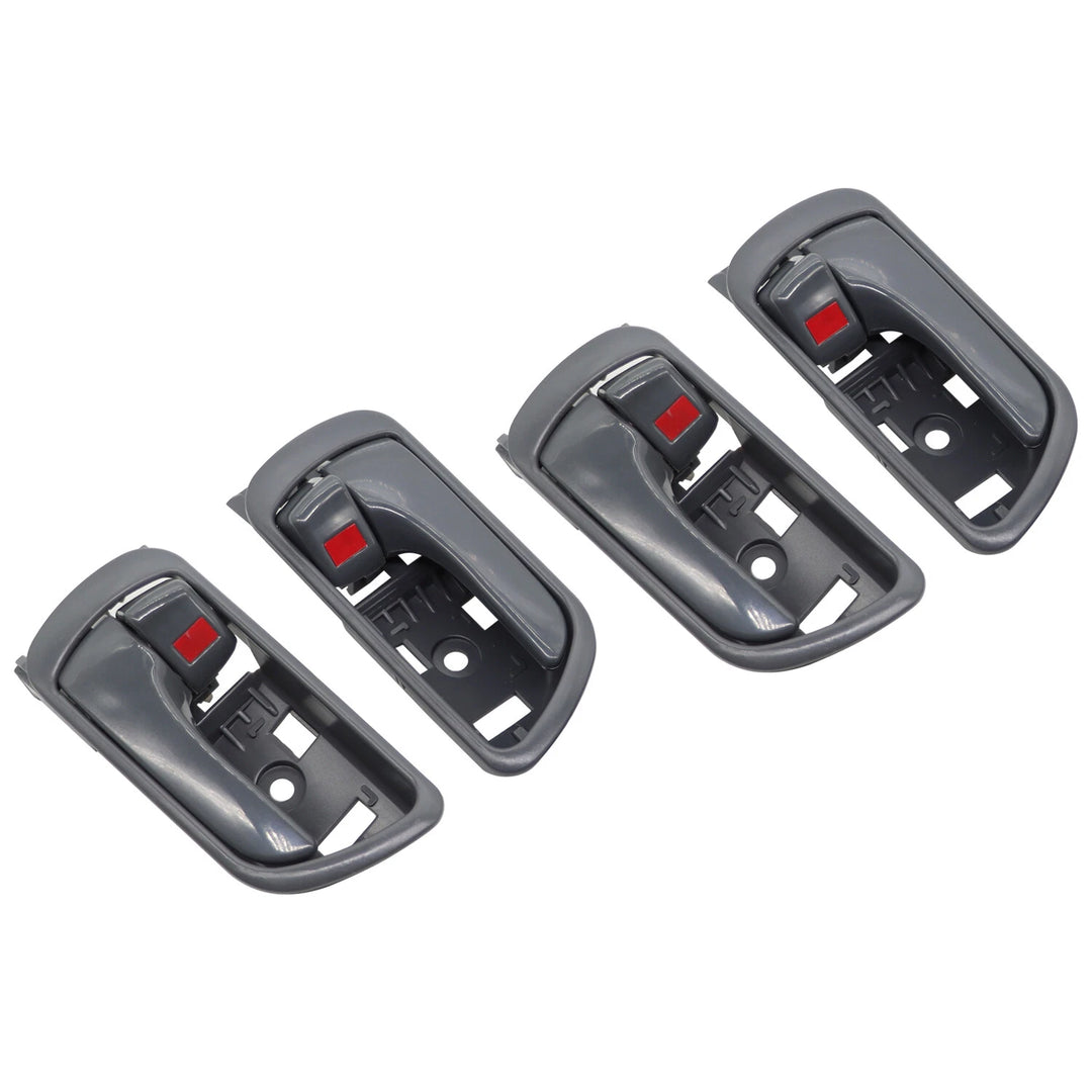 Interior Door Handle Set for 2002-2006 Toyota Camry Gray Chrome - image 1