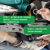 16mm Oil Drain Plug Crush Washer Gasket x18 for Subaru Impreza 2012-2023 2.0L 803916010 – product image 3
