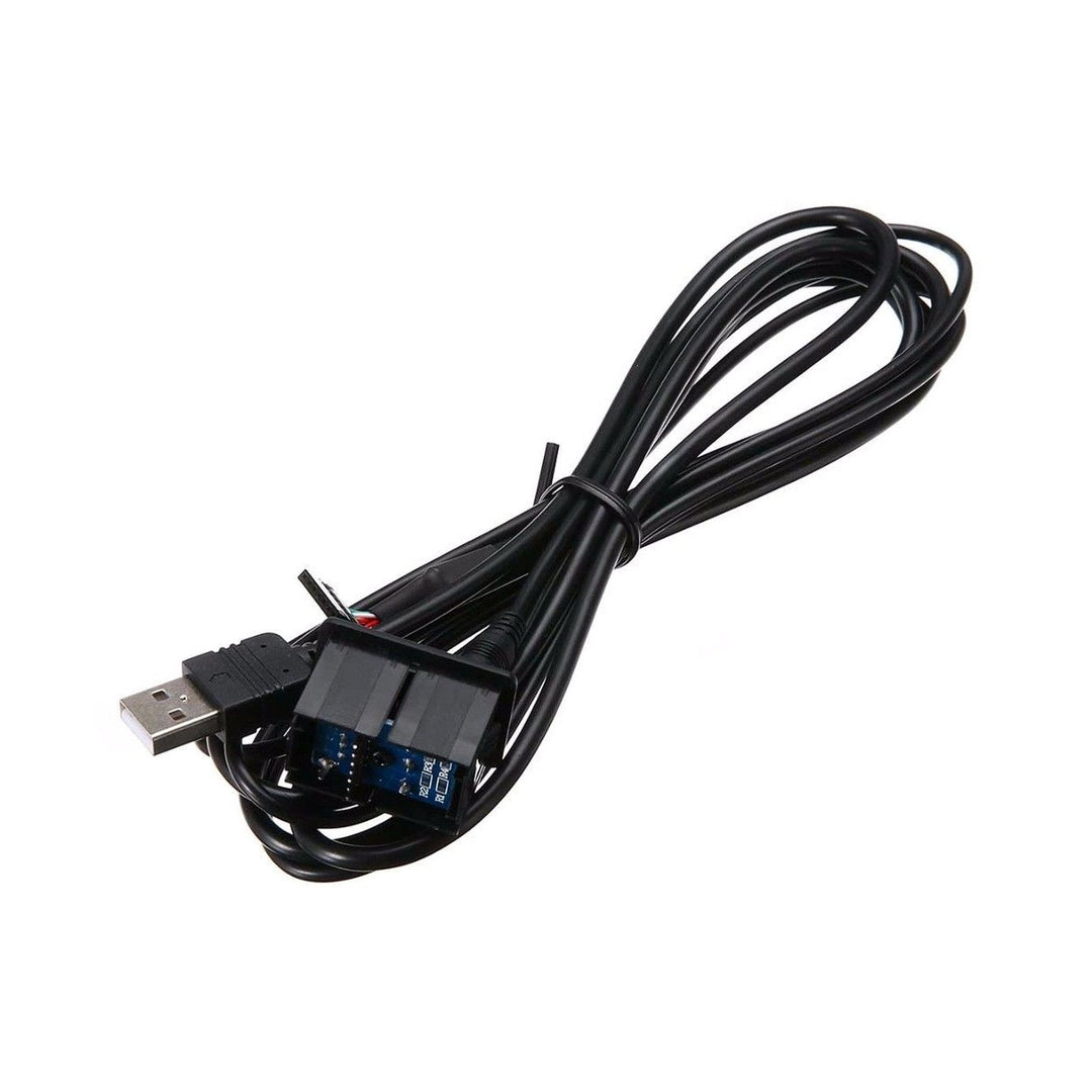 Car Dash AUX + USB Port Socket Headphone Adapter Chargeable Panel Input Kit Wired