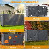 1Pc 8ft Firewood Log Rack Cover for Waterproof Wood Storage Holder Outdoor 420D – product image 2