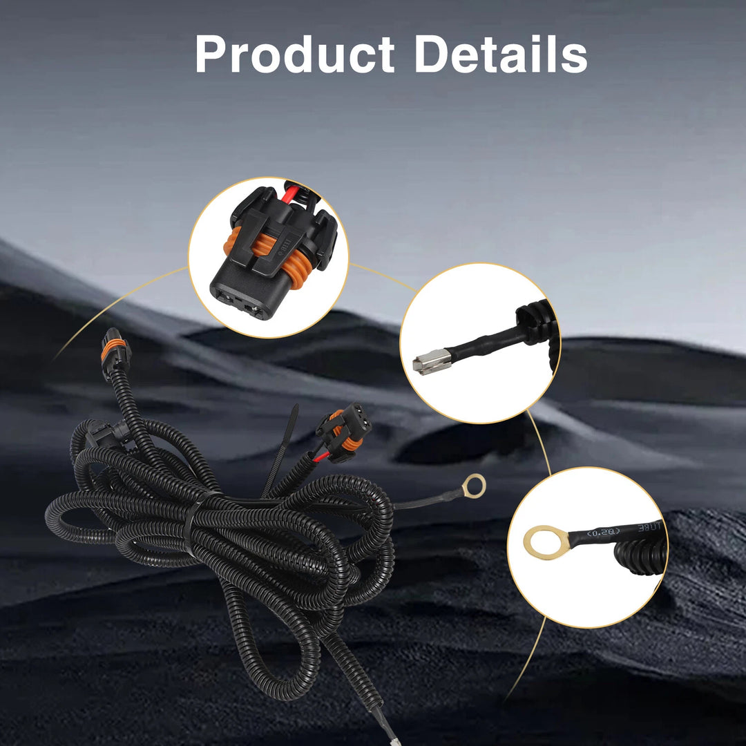 1pc Fog Light Wiring Assembly Set for 2003 2004 2005 Chevrolet Silverado 1500 – product image 2
