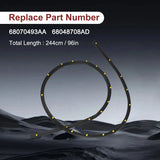 1pc Hood Sealant Rubber Front for Dodge Durango 3.6L V6 2018 2020 Quality 68070493 – product image 3