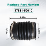 1x Air Intake Hose with Clamps for 1990-1994 Lexus LS400 4.0L 1788150010 US – product image