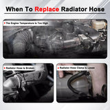 1x Upper Radiator Coolant Hose for 03-2005 Mercedes-Benz C230 1.8L 2035015782 – product image 4