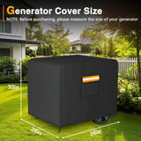 1x Waterproof Heavy Duty Universal Generator Cover for 38x28x30" 5500-15000W – product image 2