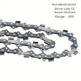 20" Chainsaw Saw 3/8"LP Chain Blade .050 Gauge 72DL Link For Stihl Husqvarna 5PC – product image