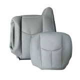 2003 2004 2005 2006 For Chevy Silverado GMC Sierra Leather Seat Cover Gray 922 – product image