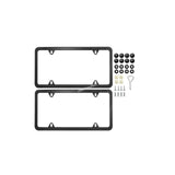2-Piece License Plate Frame Holder Kit for Hyundai Santa Fe Elantra Sonata Veloster - view 1