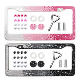 Rhinestone License Plate Frame for US Cars Trucks SUVs 12x6 Inch - view 1