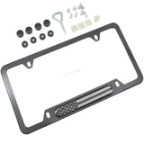 Carbon Fiber License Plate Frame for Nissan Altima Rogue Sentra - view 2