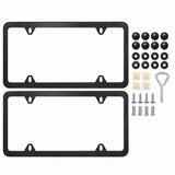2-Pack Black License Plate Frames for Mercedes-Benz - view 1