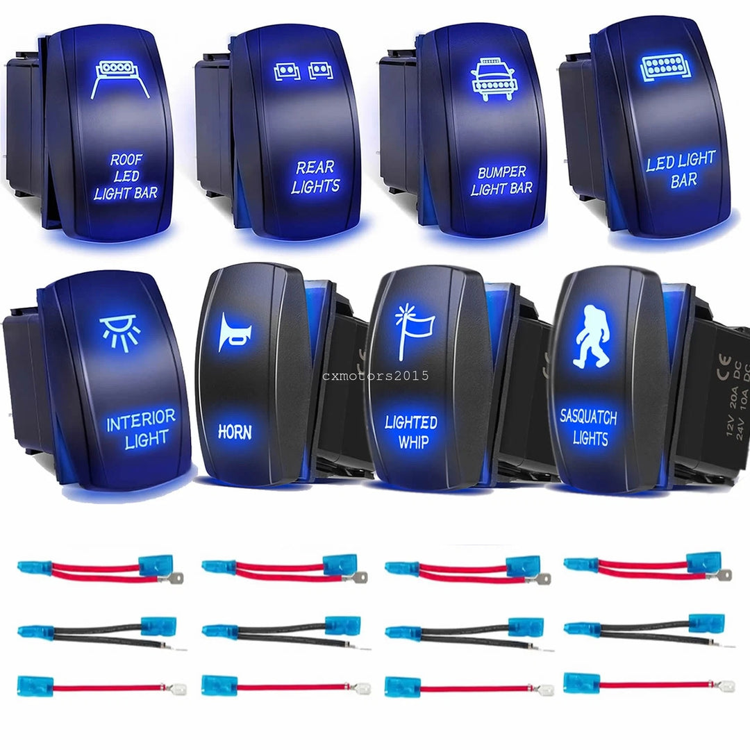 5-Pin On-Off LED Rocker Switch for Chevrolet and GM Trucks - view 1
