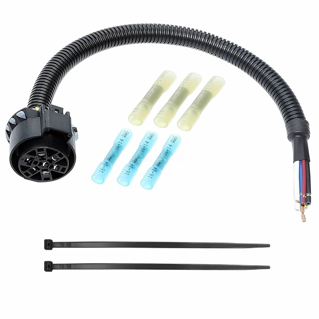 Replacement 7-Way Tow Package Wiring Harness for GM Ford Jeep Ram - view 1