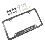 Front and Rear Carbon-Fiber License Plate Frame for Toyota Tundra Tacoma - view 2