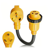 RV Power Cord Adapter NEMA TT-30P to L5-30R 30A 125V - view 3