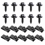 20-Piece M8-1.25 Body Bolt and U-Nut Clip Set for GM Jeep Buick - view 1